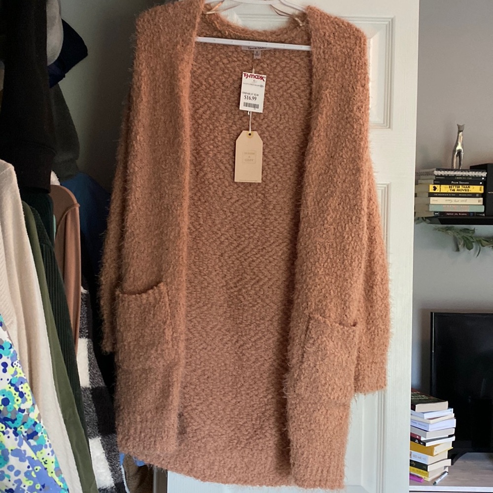 Fuzzy cardigan